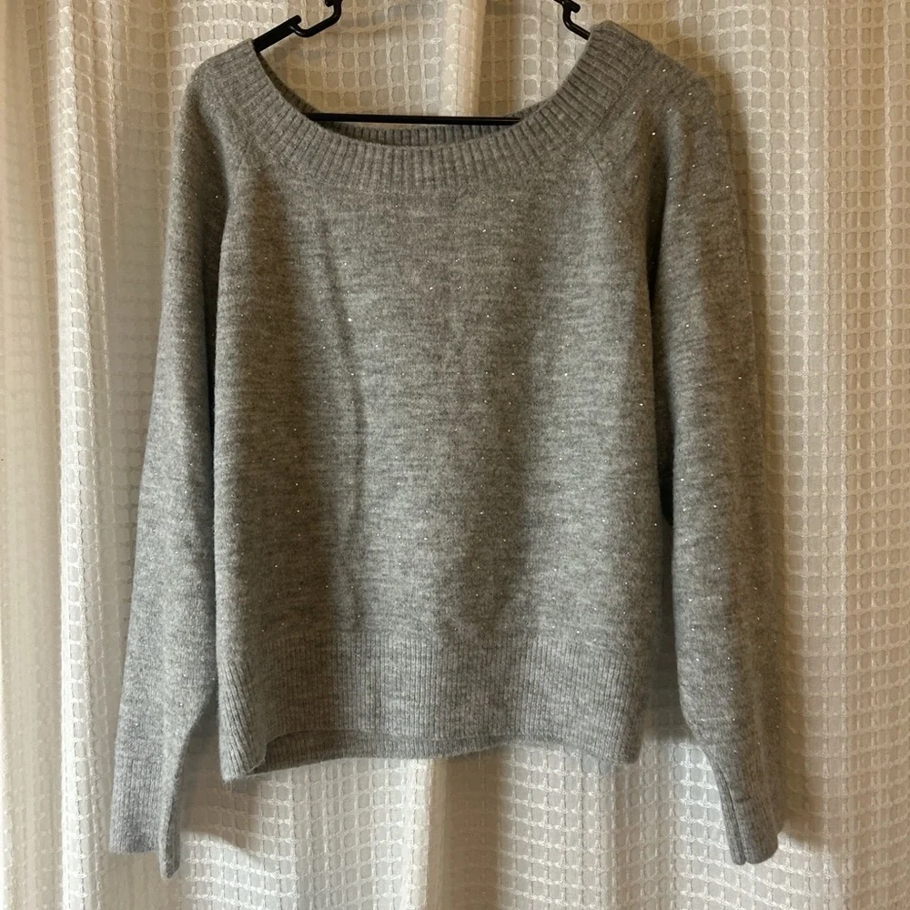 Victoria’s Secret Gray Rhinestone Sweater - Picture 2 of 3